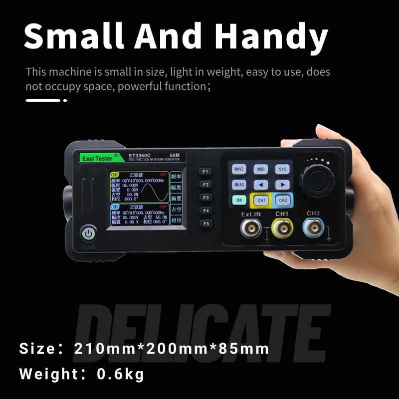 East Tester Mini fonction doub - Dual Channel Arbitrary Waveform Function Generator 60Mhz avis et prix